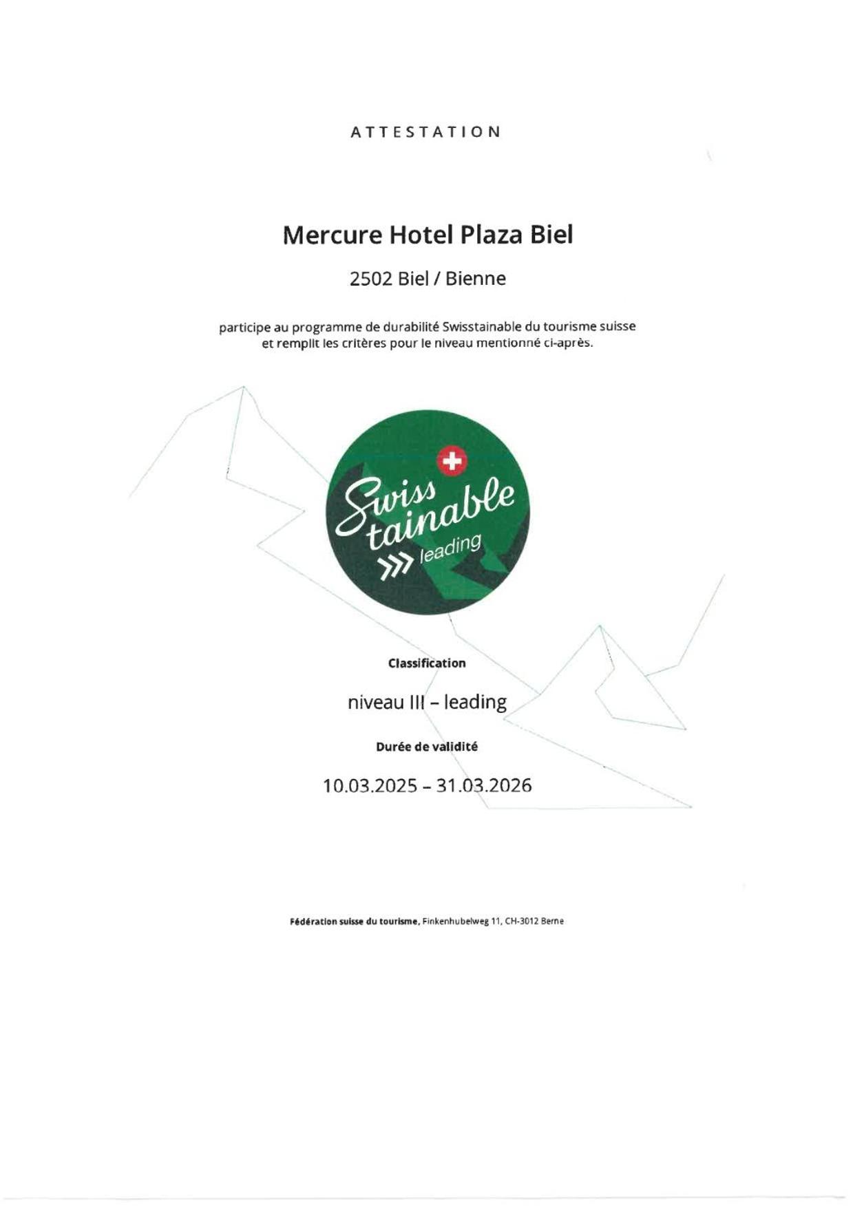Mercure Biel Luaran gambar